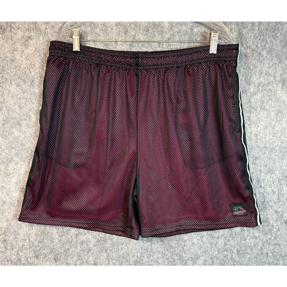 Chubbies Mens Black Pink Mesh Drawstring Performance Shorts 5.5" Inseam - XXL